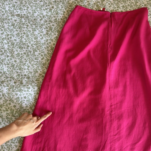 Gianfranco Ferre Designer Draped Y2K Magenta Maxi Skirt, 8 - Picture 13 of 13